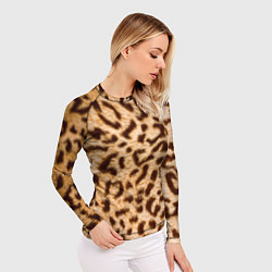Рашгард женский Леопард, цвет: 3D-принт — фото 2