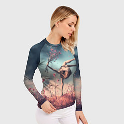 Рашгард женский Танцующая с цветами ведьма, цвет: 3D-принт — фото 2