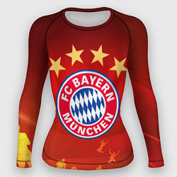 Рашгард женский BAYERN MUNCHEN, цвет: 3D-принт