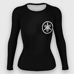 Рашгард женский Yamaha на спине, цвет: 3D-принт