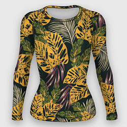 Рашгард женский Тропический лес, цвет: 3D-принт