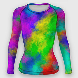 Рашгард женский Multicolored, цвет: 3D-принт
