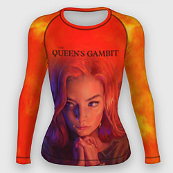 Рашгард женский Queens Gambit Ход Королевы, цвет: 3D-принт