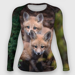 Женский рашгард Лисички фото