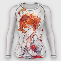 Рашгард женский Обещанный неверленд Emma, цвет: 3D-принт