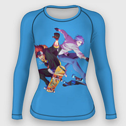Рашгард женский На скейте в бесконечность, цвет: 3D-принт