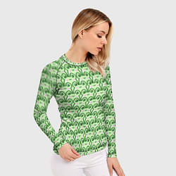 Рашгард женский Милые лягушки, цвет: 3D-принт — фото 2