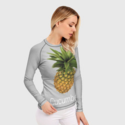 Рашгард женский Pineapple cucumber, цвет: 3D-принт — фото 2