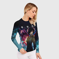 Рашгард женский Тоука Киришима Токийский гуль, цвет: 3D-принт — фото 2