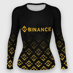 Рашгард женский BINANCE БИНАНС БИРЖА, цвет: 3D-принт