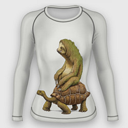 Рашгард женский Тише едешь А впрочем, цвет: 3D-принт