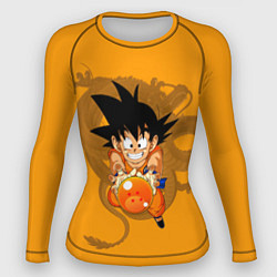 Рашгард женский Kid Goku, цвет: 3D-принт