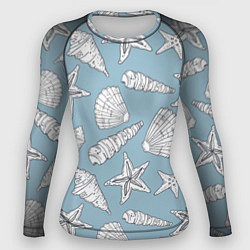 Рашгард женский Морские обитатели, цвет: 3D-принт