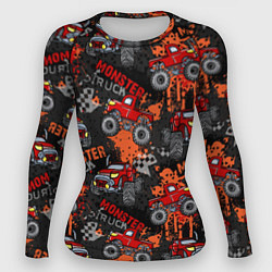 Женский рашгард MONSTER TRUCK RED