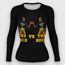 Рашгард женский The ROCK VS The ROCK, цвет: 3D-принт