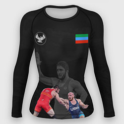 Рашгард женский Dagestan wrestling team, цвет: 3D-принт