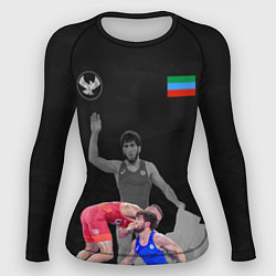 Рашгард женский Dagestan wrestling Uguev, цвет: 3D-принт