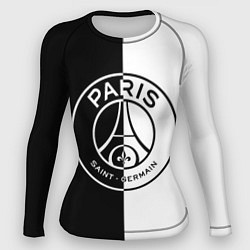 Рашгард женский ФК ПСЖ PSG BLACK & WHITE, цвет: 3D-принт