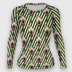 Рашгард женский ICE SCREAM зеленый паттерн, цвет: 3D-принт