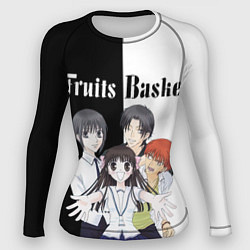 Рашгард женский Корзинка фруктов персонажи, цвет: 3D-принт