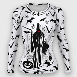 Рашгард женский Хэллоуин, Grim Reaper, цвет: 3D-принт
