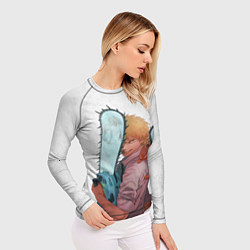 Рашгард женский Дэндзи, Почита и бензопила, цвет: 3D-принт — фото 2