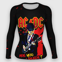 Рашгард женский ARE YOU REDY? ACDC, цвет: 3D-принт