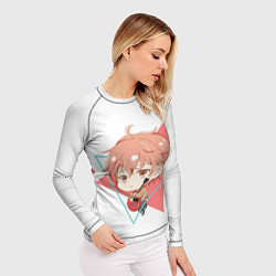 Рашгард женский Мафую Сато с треугольниками, цвет: 3D-принт — фото 2