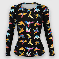 Рашгард женский Акварельные птица, цвет: 3D-принт