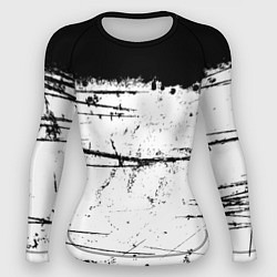 Рашгард женский ИСПАЧКАННЫЙ КРАСКОЙ, цвет: 3D-принт