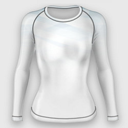 Рашгард женский Бирюзовая и синяя геометрия, цвет: 3D-принт