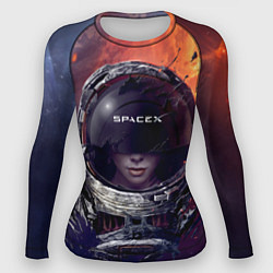 Рашгард женский Space X Elon Musk, цвет: 3D-принт