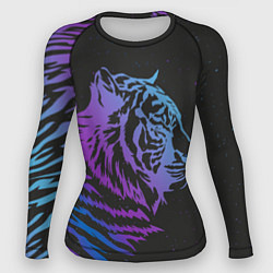 Рашгард женский Tiger Neon, цвет: 3D-принт