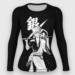 Рашгард женский Гинтоки Саката держит меч Гинтама, цвет: 3D-принт