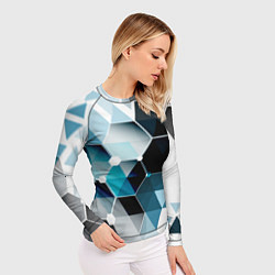 Рашгард женский Абстракция FLO, цвет: 3D-принт — фото 2