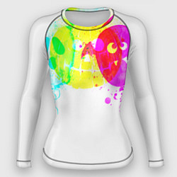 Рашгард женский Призраки Хэллоуина полиэстер, цвет: 3D-принт