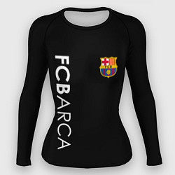 Рашгард женский FC BARCA BLACK STYLE, цвет: 3D-принт