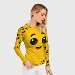Рашгард женский FORTNITE BANANA FACE ФОРТНАЙТ БАНАН, цвет: 3D-принт — фото 2