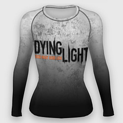 Рашгард женский DYING LIGHT ТРЕЩИНЫ GOOD NIGHT AND GOOD LUCK, цвет: 3D-принт