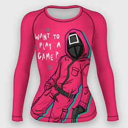 Рашгард женский SG: Do you want to play a game?, цвет: 3D-принт