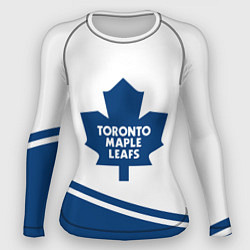 Рашгард женский Toronto Maple Leafs Торонто Мейпл Лифс, цвет: 3D-принт