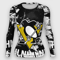 Рашгард женский Питтсбург Пингвинз Pittsburgh Penguins, цвет: 3D-принт