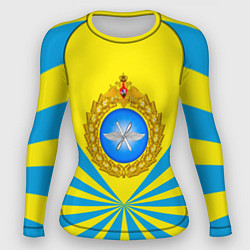Рашгард женский Большая эмблема ВВС РФ, цвет: 3D-принт