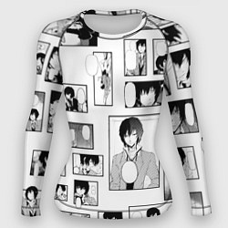 Рашгард женский Дадзай фрэймы, цвет: 3D-принт