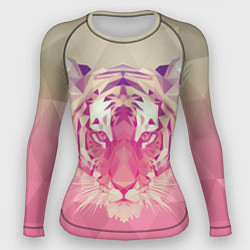 Рашгард женский Тигр лоу поли, цвет: 3D-принт