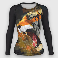 Рашгард женский Тигр в гневе, цвет: 3D-принт
