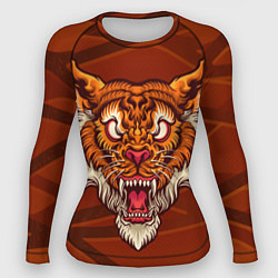 Рашгард женский Тигр Evil, цвет: 3D-принт