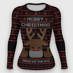 Женский рашгард MERRY CHRISTMAS MADAFAKAS