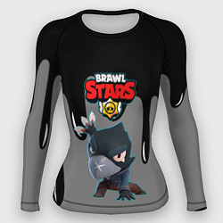 Рашгард женский BRAWL STARS MECHA CROW подтеки красок, цвет: 3D-принт