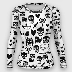 Женский рашгард UNDERTALE WHITE PATTERN